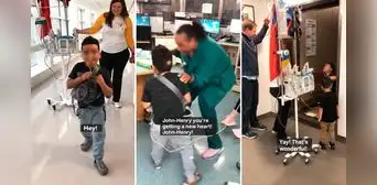 Emotiva reacción de niño al enterarse que llegó su corazón para trasplante hace llorar a miles Emotiva reacción de niño al enterarse que llegó su corazón para trasplante hace llorar a miles