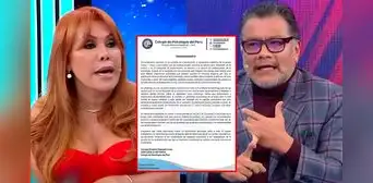 Magaly Medina ARREMETE contra el Colegio de Psicólogos: “Qué locura que apoyen la posición machista de ‘farandulero’ Angulo” Magaly Medina ARREMETE contra el Colegio de Psicólogos: “Qué locura que apoyen la posición machista de ‘farandulero’ Angulo”