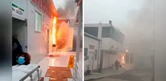 Incendio en Hospital María Auxiliadora: personal del nosocomio logra controlar siniestro en San Juan de Miraflores