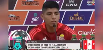 Piero Quispe y su firme respuesta previo al partido ante Colombia por las Eliminatorias: "Soy uno de los mejores" Piero Quispe y su firme respuesta previo al partido ante Colombia por las Eliminatorias: "Soy uno de los mejores"
