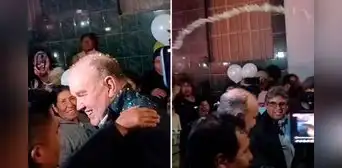 Rafael López Aliaga: echan orina a alcalde de Lima en rechazo de ciudadanos por su visita a Juliaca Rafael López Aliaga: echan orina a alcalde de Lima en rechazo de ciudadanos por su visita a Juliaca