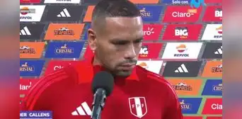 Alexander Callens reveló si fue culpa del comando técnico su cambio previo al gol de Colombia