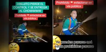 Alcalde de Ate riega parques en camión cisterna y moja autos mal estacionados de vecinos: "Está prohibido pararse acá" Alcalde de Ate riega parques en camión cisterna y moja autos mal estacionados de vecinos: "Está prohibido pararse acá"