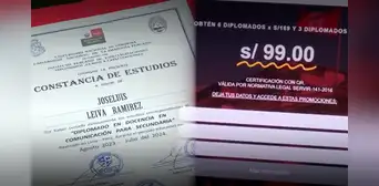 Mafias ofrecen diplomados falsos para trabajar en el Estado: venden certificados a S/99.00 Mafias ofrecen diplomados falsos para trabajar en el Estado: venden certificados a S/99.00