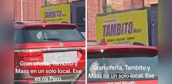Emprendedor en Perú inaugura ‘Tambito Mass’ y usuarios bromean: “Doble oferta en un solo lugar”