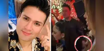 Deyvis Orosco es captado en fiesta agarrándole la cintura a mujer que no es Cassandra