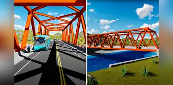 MTC construye enorme puente de 100 metros sobre el río Salado que beneficiará a más de 11 mil personas