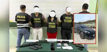 Detienen a policía que formaría parte de banda de raqueteros en Piura: llevaba hasta un fusil consigo