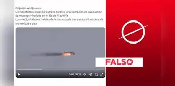 Video viral no muestra a helicóptero israelí estrellándose en el eje de Filadelfia en 2024 Video viral no muestra a helicóptero israelí estrellándose en el eje de Filadelfia en 2024