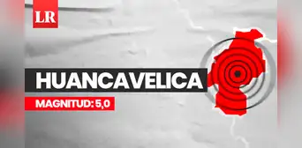 Temblor de magnitud 5,0 remeció Huancavelica este viernes 13 de setiembre, según IGP
