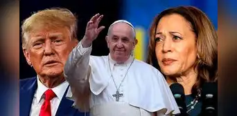 Papa Francisco critica a Trump y a Harris y asegura que los estadounidenses elegirán "entre el menor de dos males" Papa Francisco critica a Trump y a Harris y asegura que los estadounidenses elegirán "entre el menor de dos males"