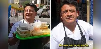 Peruano trabaja como ambulante a pesar de tener cevichería: “El negocio ha bajado”