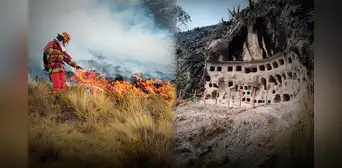 Incendios forestales en Perú ponen en peligro a más de 7 sitios arqueológicos en 8 regiones del país