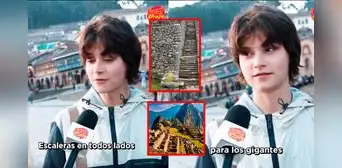 Alemana hace curioso comentario sobre Machu Picchu y sorprende en redes: “Hay grandes escaleras para los gigantes”