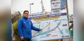 De manera sorpresiva se inician obras en la vía expresa P. de la República