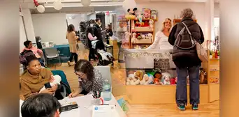 La tienda dentro de una iglesia de Estados Unidos donde se venden artículos GRATIS para inmigrantes de Nueva York
