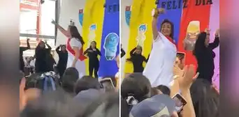 Docente es viral tras interpretar a Dina Boluarte y cantar el ‘Gato Ron Ron’: “Devoró”
