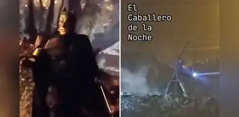 ‘Batman’ ayudó a sofocar incendio en Huampaní y causa furor en redes: “En Lima caótica”