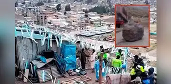 Dos hermanitos mueren mientras dormían tras caer enormes rocas a su vivienda en Huancavelica Dos hermanitos mueren mientras dormían tras caer enormes rocas a su vivienda en Huancavelica
