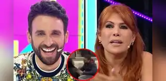 IMÁGENES del encuentro inesperado entre Magaly Medina y Rodrigo González en avión: la tensión fue evidente