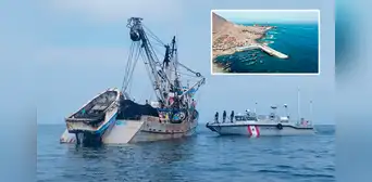Guardacostas intervienen embarcación extranjera por navegar ilegalmente en mar peruano Guardacostas intervienen embarcación extranjera por navegar ilegalmente en mar peruano