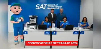 ¿Buscas empleo? SAT lanza CONVOCATORIA DE TRABAJO con sueldos de hasta S/3.000: postula AQUÍ ¿Buscas empleo? SAT lanza CONVOCATORIA DE TRABAJO con sueldos de hasta S/3.000: postula AQUÍ