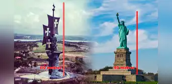 Esta es la estatua más grande de América Latina: supera los 100 metros y es más alta que la Estatua de la Libertad