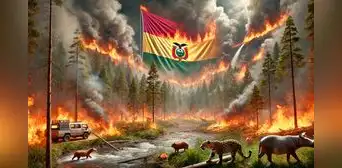 Bolivia afronta el "mayor desastre ambiental" por los incendios forestales: gobierno decreta desastre nacional Bolivia afronta el "mayor desastre ambiental" por los incendios forestales: gobierno decreta desastre nacional
