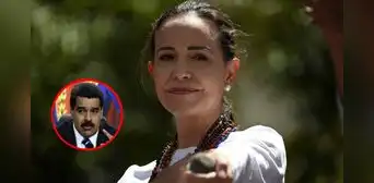María Corina Machado niega irse de Venezuela y arremete contra el régimen: “El que se va es Maduro” María Corina Machado niega irse de Venezuela y arremete contra el régimen: “El que se va es Maduro”