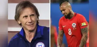 Hinchas chilenos defienden a Ricardo Gareca de Arturo Vidal y arremeten contra el volante: "Contigo quedamos afuera de 2 mundiales" Hinchas chilenos defienden a Ricardo Gareca de Arturo Vidal y arremeten contra el volante: "Contigo quedamos afuera de 2 mundiales"