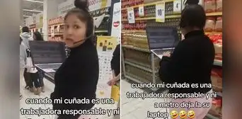 Mujer lleva su laptop a supermercado Metro para seguir trabajando y es viral en redes: “Ya nos exhibiste” Mujer lleva su laptop a supermercado Metro para seguir trabajando y es viral en redes: “Ya nos exhibiste”