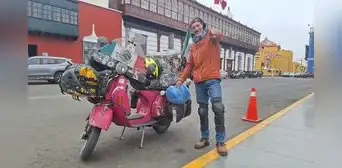 Un mexicano ha recorrido Perú y otros 15 países en su moto 'Adelita' por 6 años y medio: "Un kilómetro a la vez" Un mexicano ha recorrido Perú y otros 15 países en su moto 'Adelita' por 6 años y medio: "Un kilómetro a la vez"