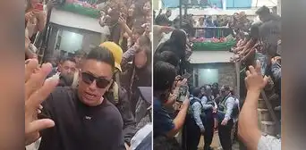 Hinchas abarrotan baño para tomarse foto con Christian Cueva en Machu Picchu: clip es viral Hinchas abarrotan baño para tomarse foto con Christian Cueva en Machu Picchu: clip es viral