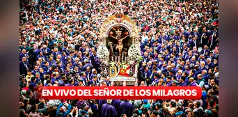 ¿A qué hora sale el Señor de los Milagros este sábado 5 de octubre 2024?