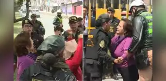 Docentes se enfrentan a PNP en protesta contra Boluarte tras apertura de Escuela Bicentenario en Rímac