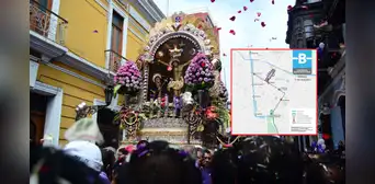 Primer recorrido Señor de los Milagros 2024: ATU implementa rutas para acercar a los fieles a la primera procesión