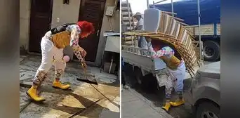 Payasito llegó puntual a cumpleaños y familia lo puso a limpiar y decorar: "Quedó 🤡" Payasito llegó puntual a cumpleaños y familia lo puso a limpiar y decorar: "Quedó 🤡"