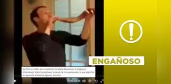 No es un “video filtrado” de Mark Zuckerberg tocando trompeta judía en 2024