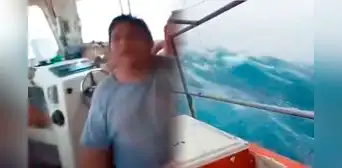Huracán Milton golpea con furia a pescadores mexicanos y su asombroso escape en alta mar conmociona las redes