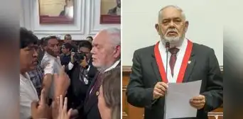 Jorge Montoya se exaspera ante reclamos de dirigentes de transportistas y pierde los papeles: "Car*j*" Jorge Montoya se exaspera ante reclamos de dirigentes de transportistas y pierde los papeles: "Car*j*"