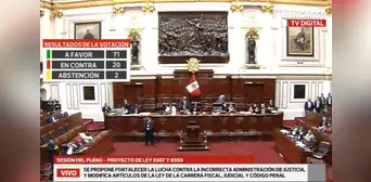 Congreso aprobó en primera votación proyectos de ley que sancionan a jueces y fiscales por liberar a detenidos en flagrancia delictiva