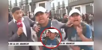Reportero agrede a manifestante en plena transmisión EN VIVO durante el paro de transportistas en Lima: ¿Por qué me golpeas? Reportero agrede a manifestante en plena transmisión EN VIVO durante el paro de transportistas en Lima: ¿Por qué me golpeas?