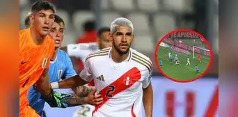 Luis Abram reveló la curiosa razón por la que se quedó tirado en el gol de Araujo en el Perú vs Uruguay Luis Abram reveló la curiosa razón por la que se quedó tirado en el gol de Araujo en el Perú vs Uruguay
