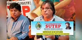 Sutep ratifica huelga indefinida desde el 16 de octubre, pero no en todo el Perú: ¿cuáles son las regiones que acatarán el paro?