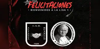 Melgar felicitó a Juan Pablo II y Alianza Univerdad por ascender, pero le dejó su 'chiquita' al club de Lozano