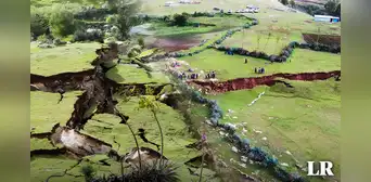 La provincia del Perú que se partió en 2: extraña falla causó una grieta de 2 kilómetros y colapsó 300 metros de carretera La provincia del Perú que se partió en 2: extraña falla causó una grieta de 2 kilómetros y colapsó 300 metros de carretera