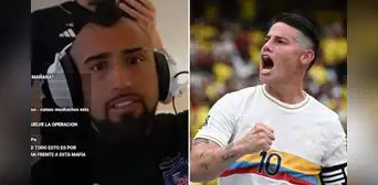 Arturo Vidal ENFURECE contra los que lo critican por su edad en pleno Colombia vs. Chile: “Mira James cómo juega” Arturo Vidal ENFURECE contra los que lo critican por su edad en pleno Colombia vs. Chile: “Mira James cómo juega”