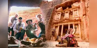 Descubren tumba con esqueletos de 2.000 años de antigüedad en Petra, una de las 7 maravillas del mundo moderno Descubren tumba con esqueletos de 2.000 años de antigüedad en Petra, una de las 7 maravillas del mundo moderno