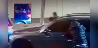 Conductor escapa de atraco con arma en Miraflores tras arriesgada maniobra con su auto Conductor escapa de atraco con arma en Miraflores tras arriesgada maniobra con su auto
