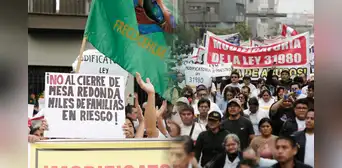 Paro de comerciantes de Mesa Redonda: protestan en rechazo de ley 31980 que restringe actividades a solo 4 rubros Paro de comerciantes de Mesa Redonda: protestan en rechazo de ley 31980 que restringe actividades a solo 4 rubros
